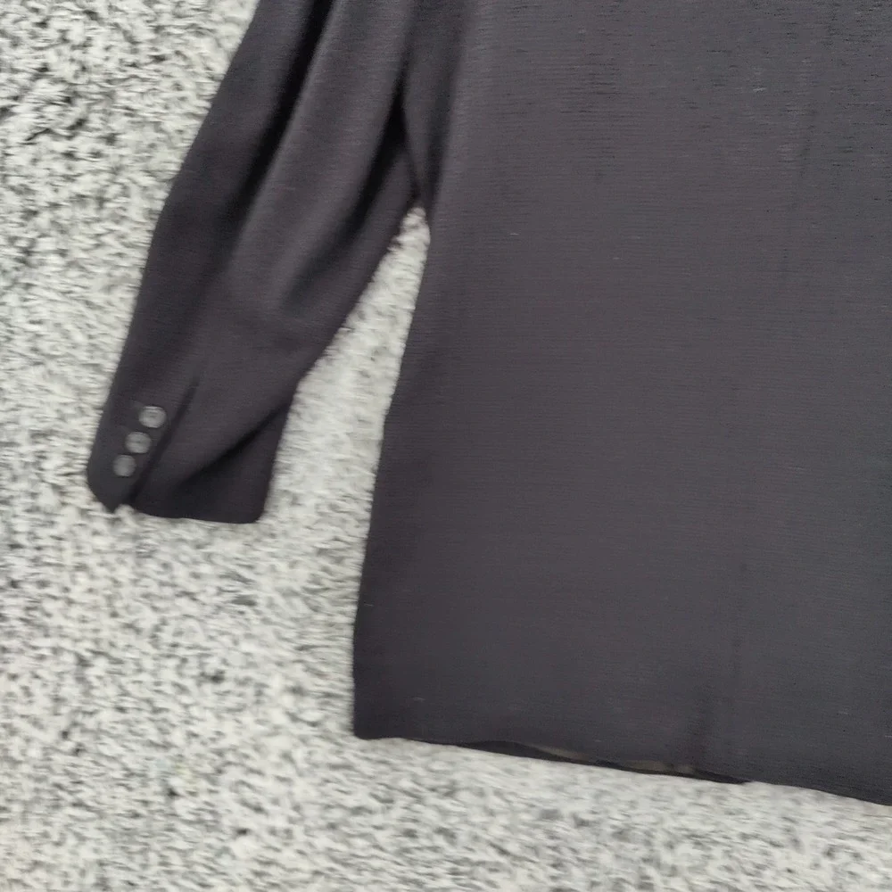 Le Collezioni Mens Dark Academia Old Money Wool Blazer L Jacket Black Italian